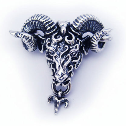 Aries "March 21 - April 19" Sterling Silver Pendant