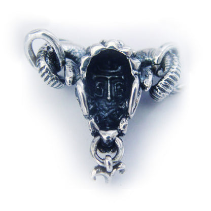 Aries "March 21 - April 19" Sterling Silver Pendant