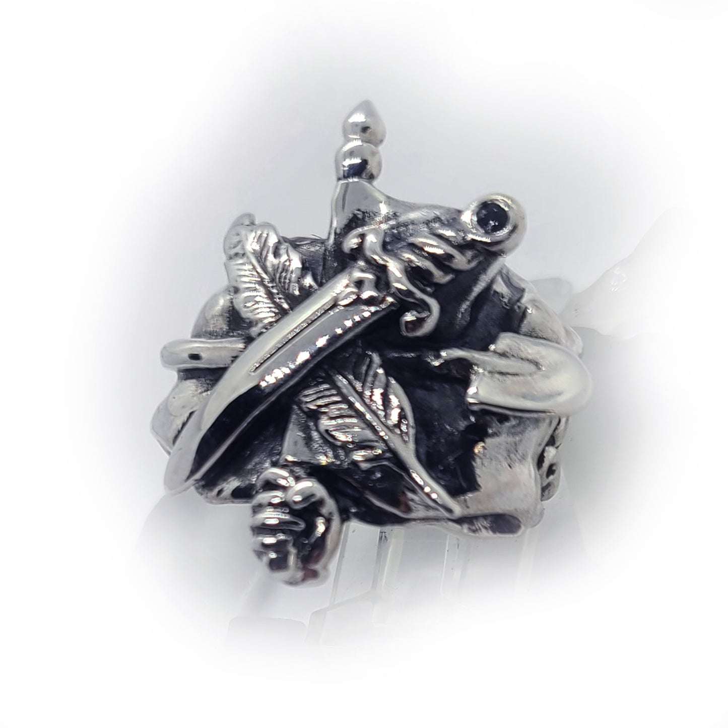 ArmRevDashnak Sterling Silver Ring with Black Onyx V2