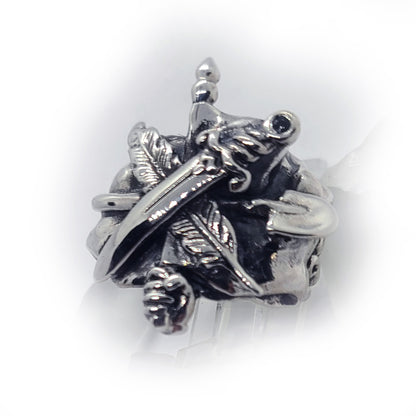 ArmRevDashnak Sterling Silver Ring with Black Onyx V2