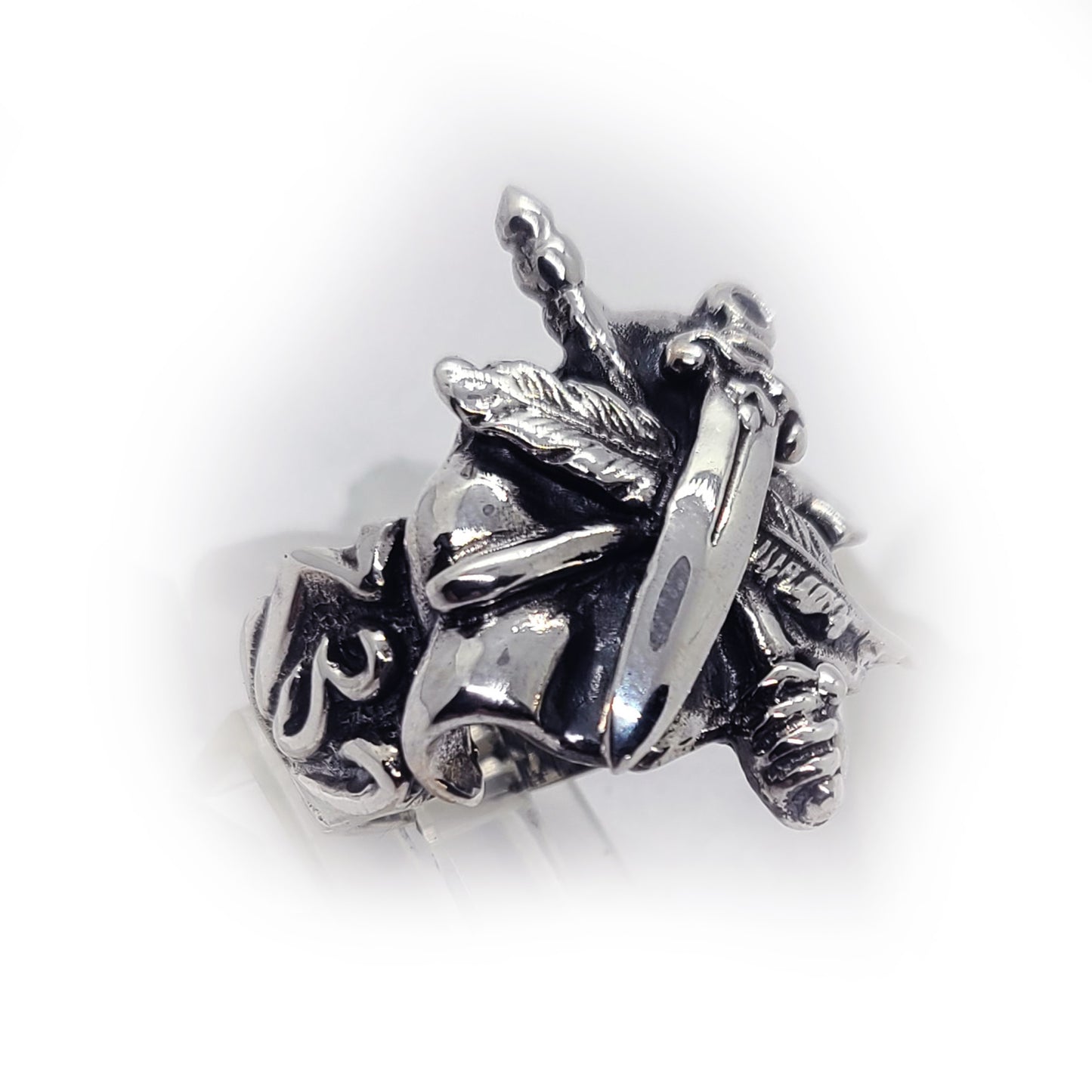 ArmRevDashnak Sterling Silver Ring with Black Onyx V2