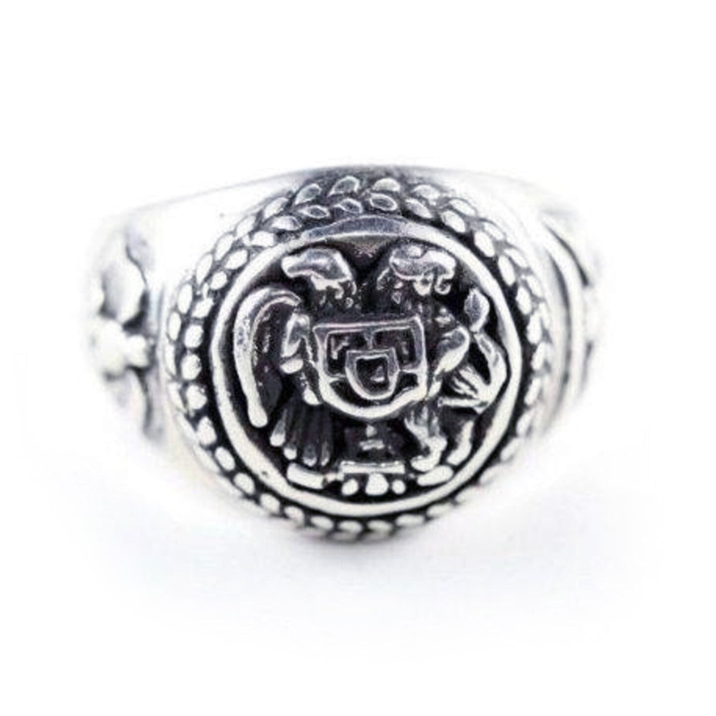 Armenian Coat of Arms Sterling Silver Ring V1