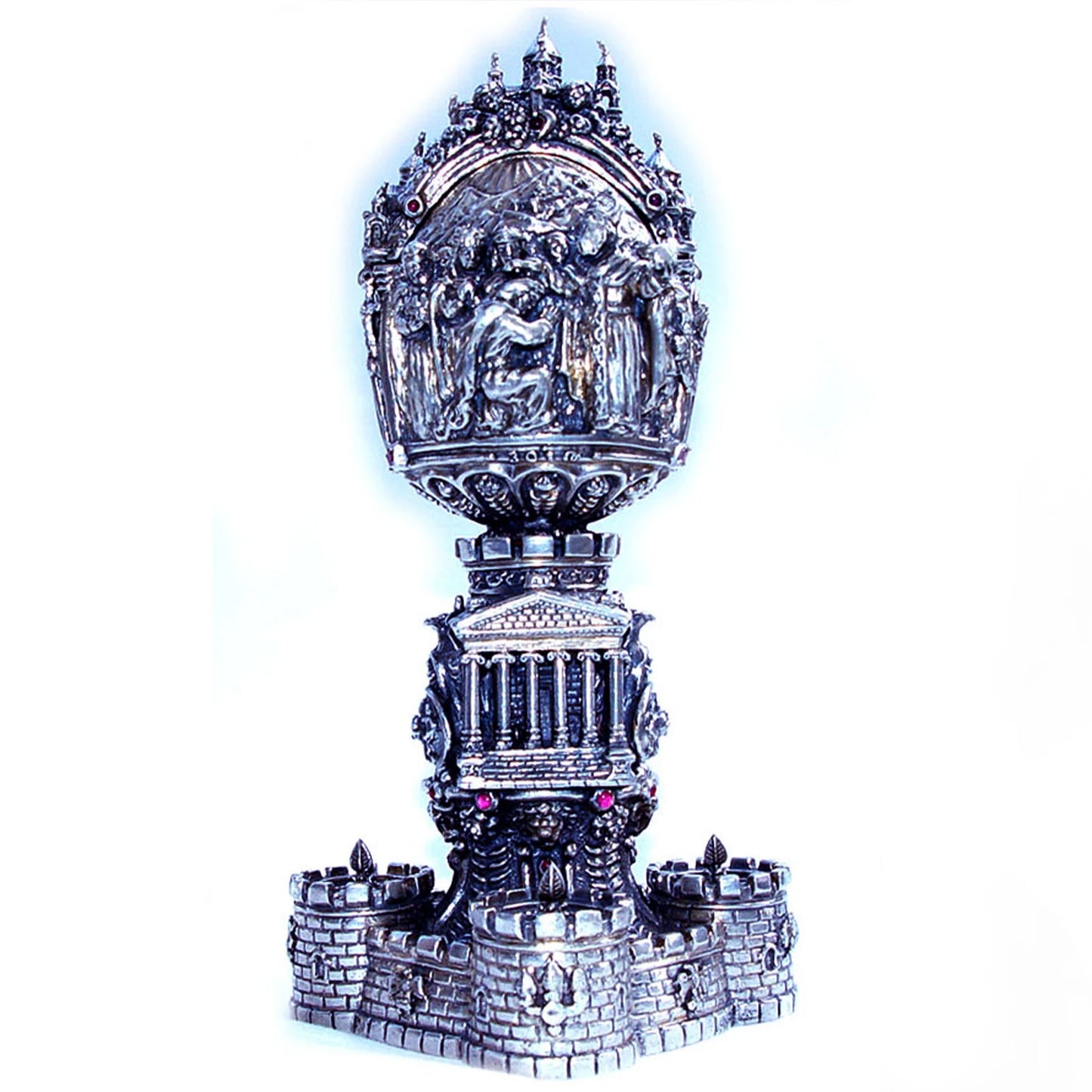 Armenian Historical Sterling Silver Egg