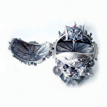Armenian Historical Sterling Silver Egg