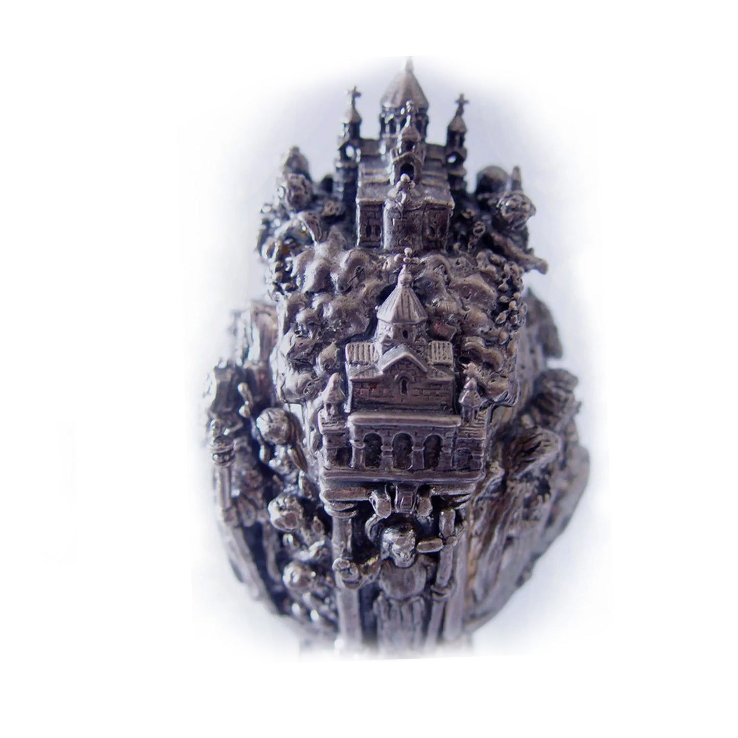 Armenian Historical Sterling Silver Egg