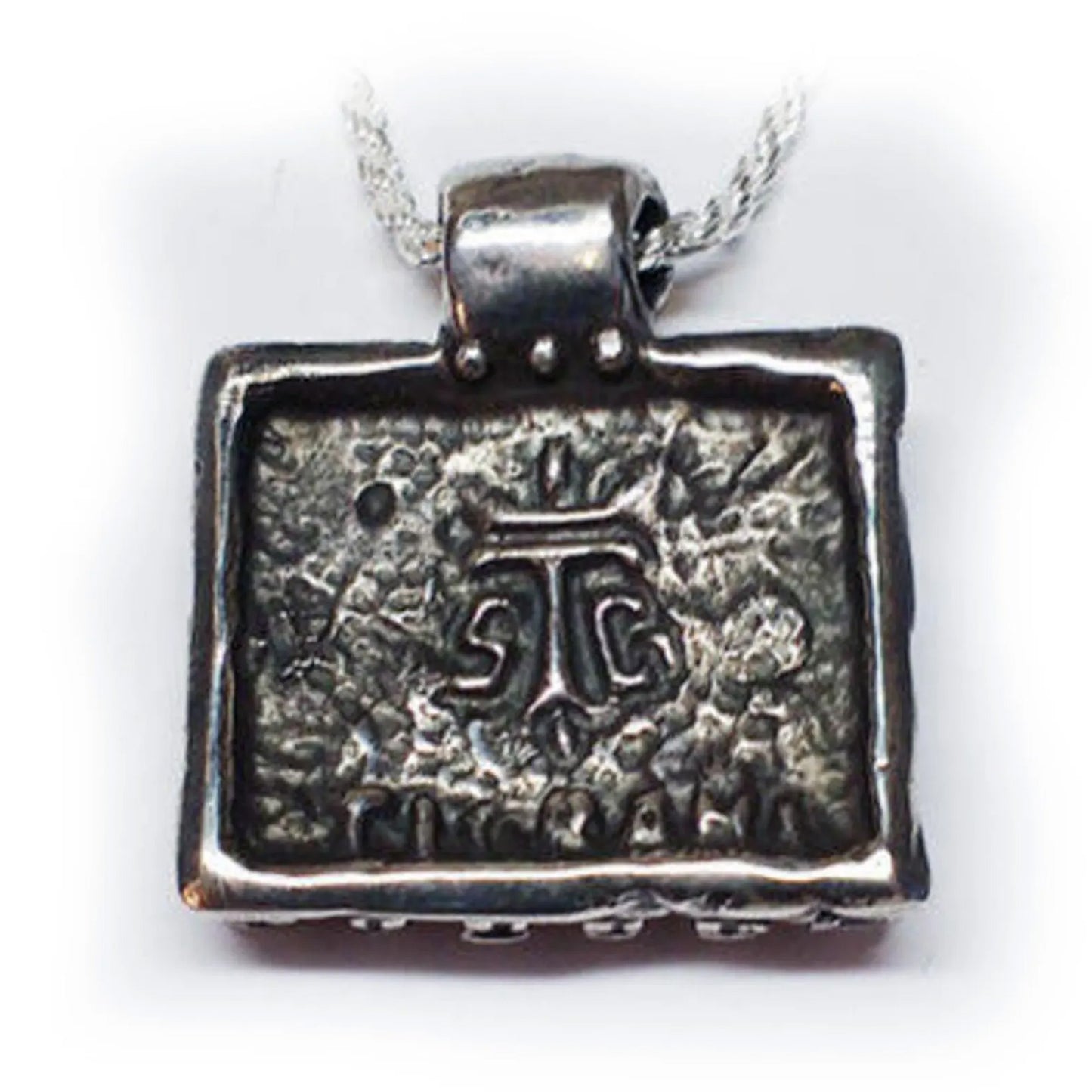 Armenian Kingdom Silver Pendant with Red Stones