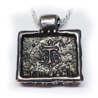Armenian Kingdom Silver Pendant with Red Stones
