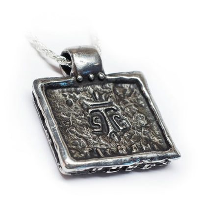 Armenian Kingdom Silver Pendant with Red Stones.