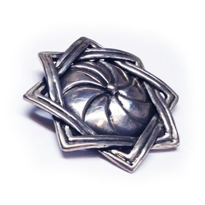 Armenian Star Symbol Eternity Silver Pendant