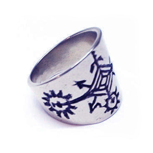 Armenian Symbol of the Solar System Sterling Silver Ring