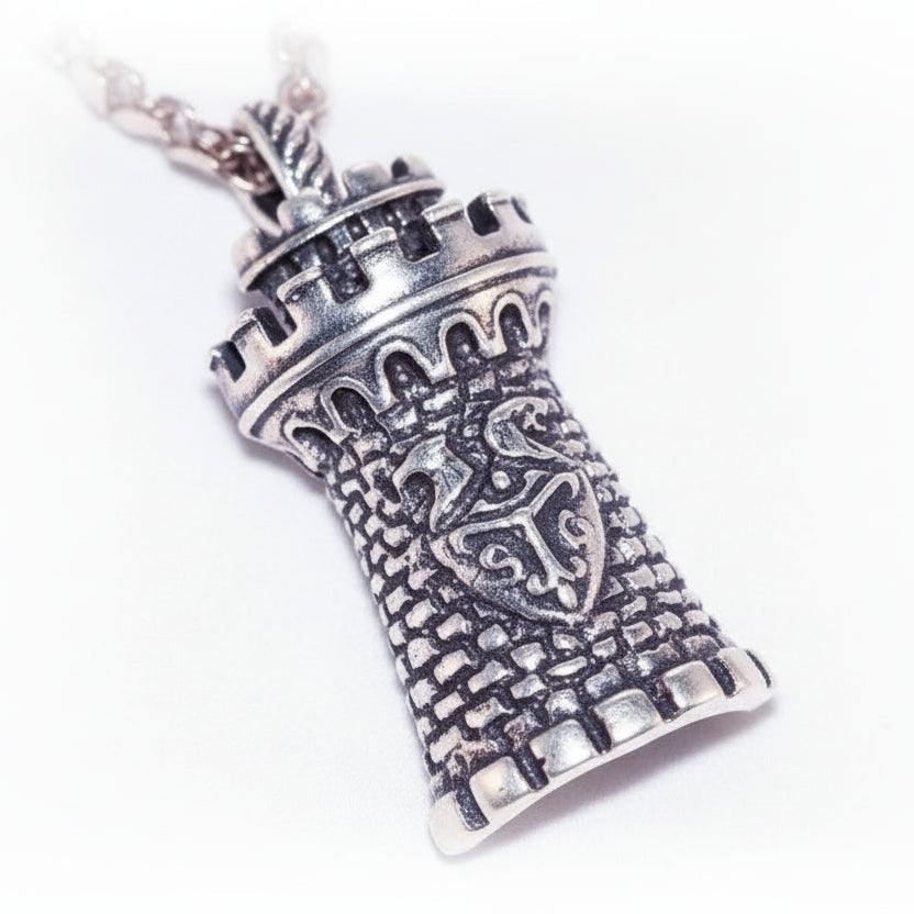 Art By Tigrani Castle Sterling Silver Pendant