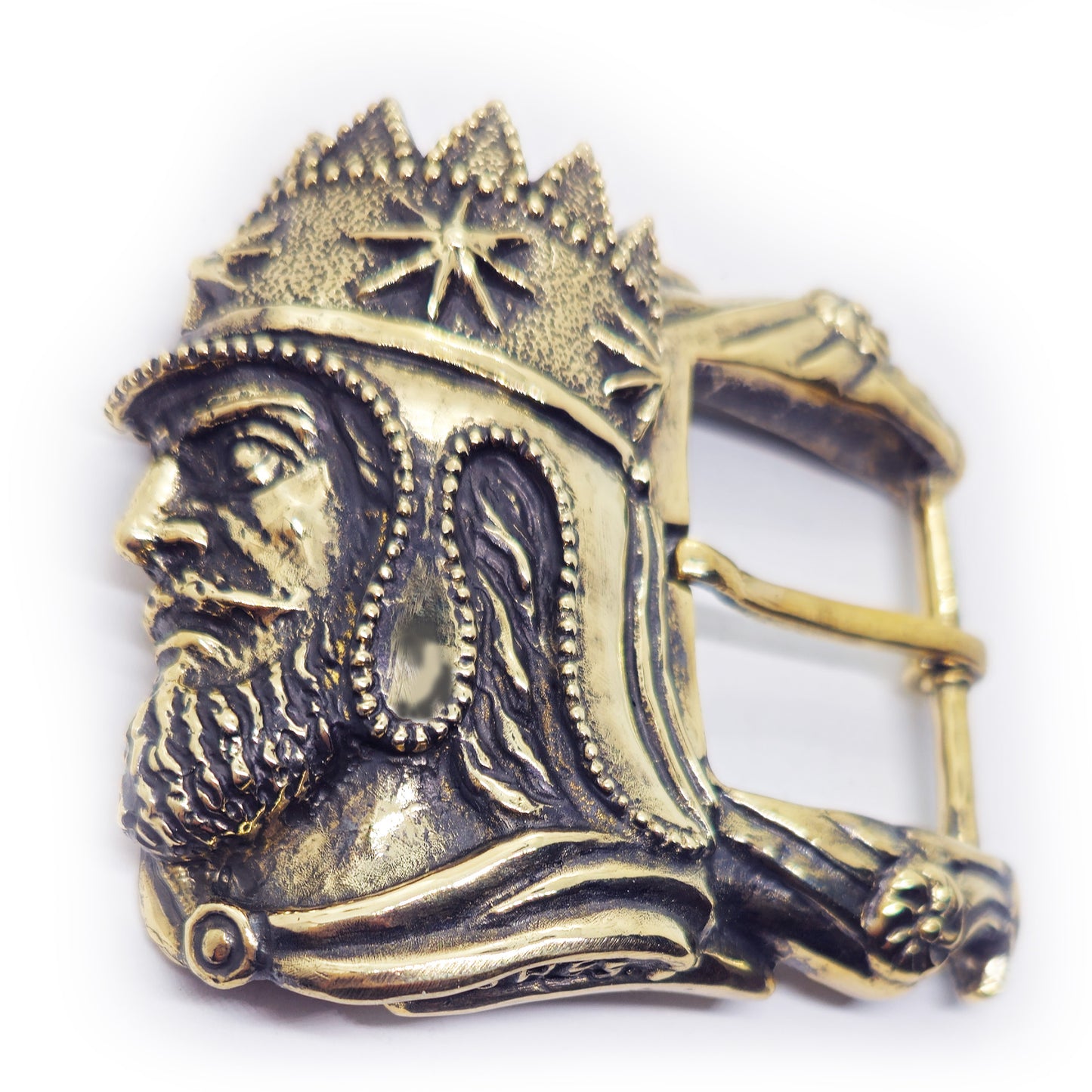 Artashes King of Greater Armenia Brass Belt Buckle