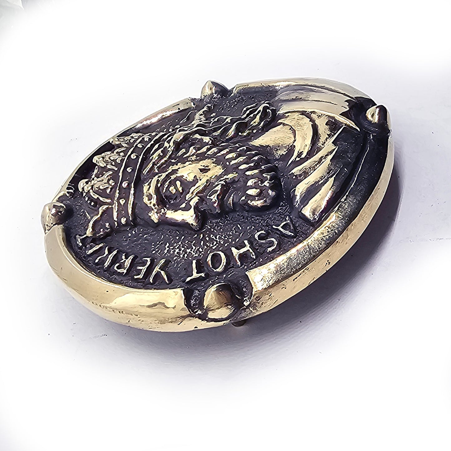 Ashot Erkat Armenian king Bagratouni Dynasti Brass Belt Buckle