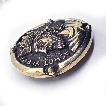 Ashot Erkat Armenian king Bagratouni Dynasti Brass Belt Buckle