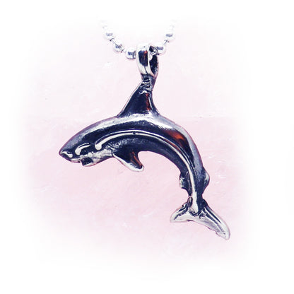 Attacking Shark Sterling Silver Pendant