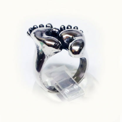 Baby Feet Sterling Silver Ring