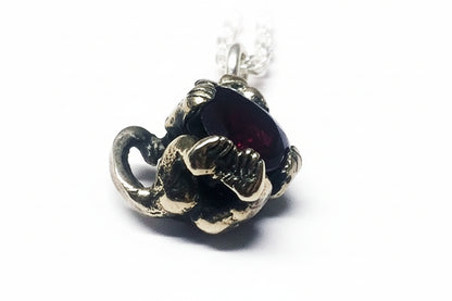 Baby Monkey Heart Silver Pendant