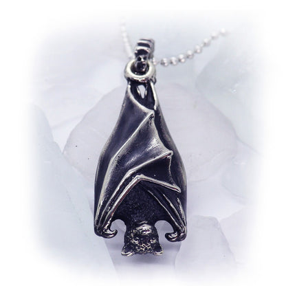 Bat Sterling Silver Pendant