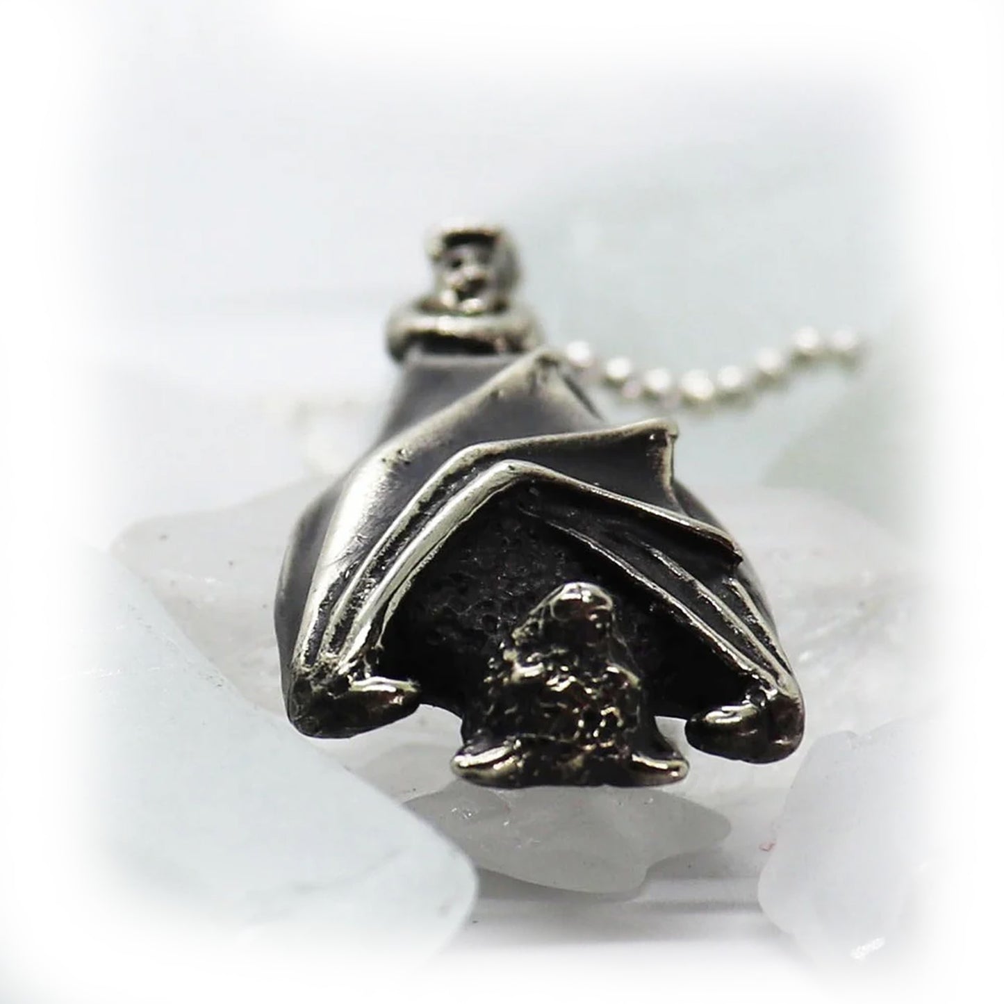 Bat Sterling Silver Pendant