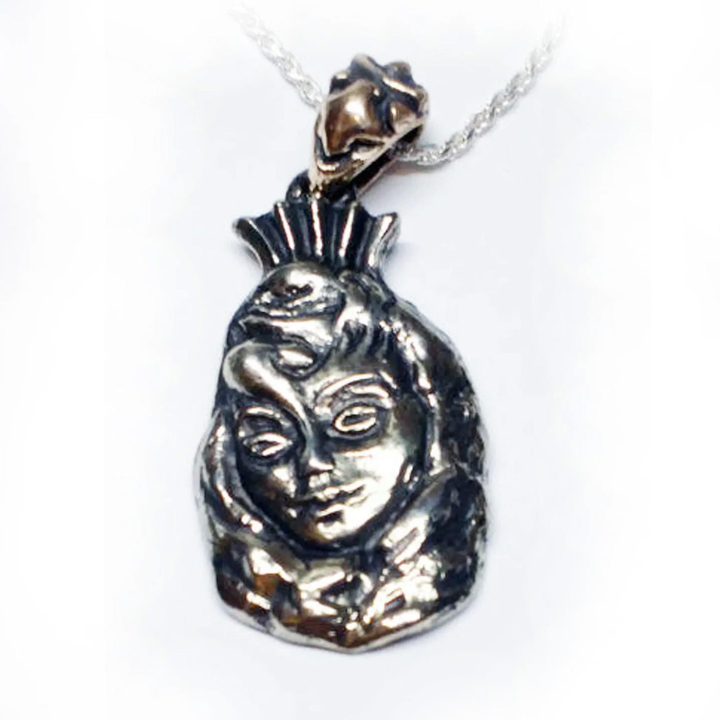 Before Marriage After Marriage Silver Pendant Woman