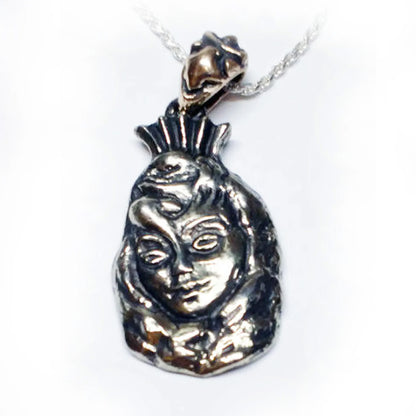 Before Marriage After Marriage Silver Pendant Woman