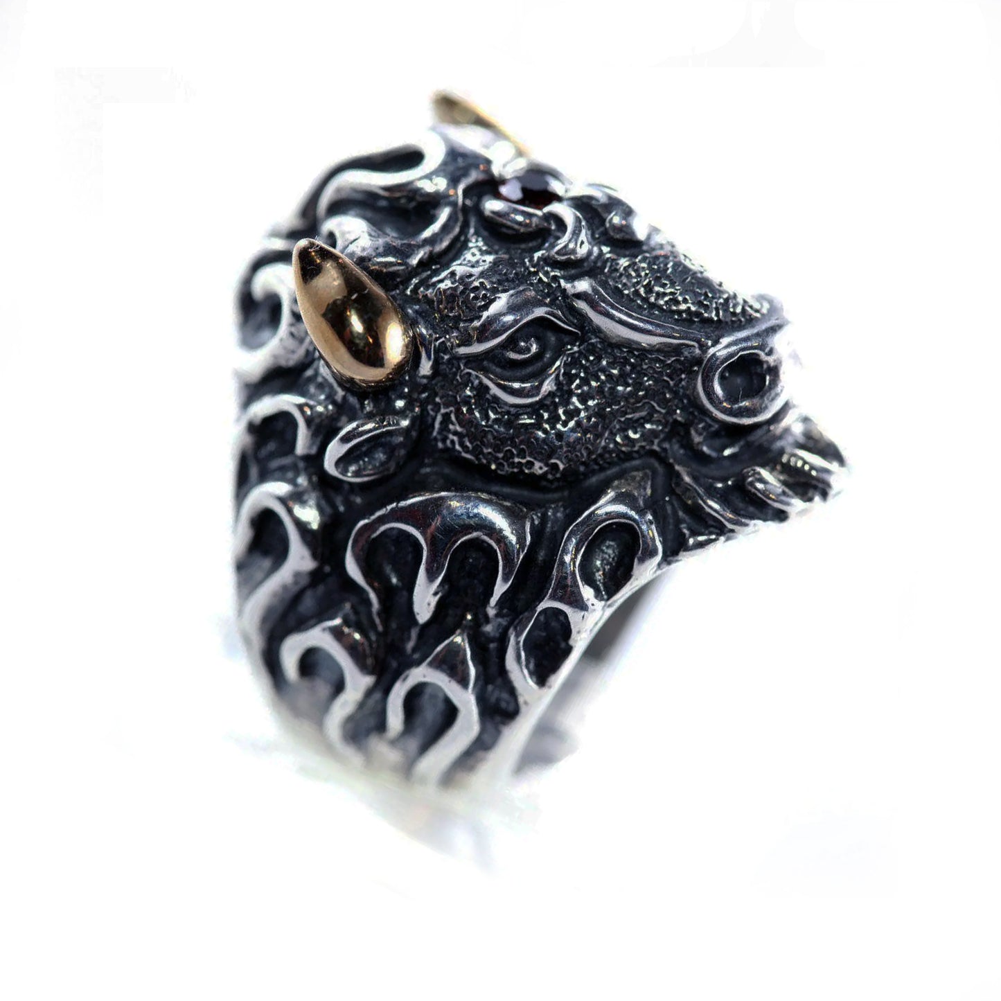 Bison Sterling Silver Ring