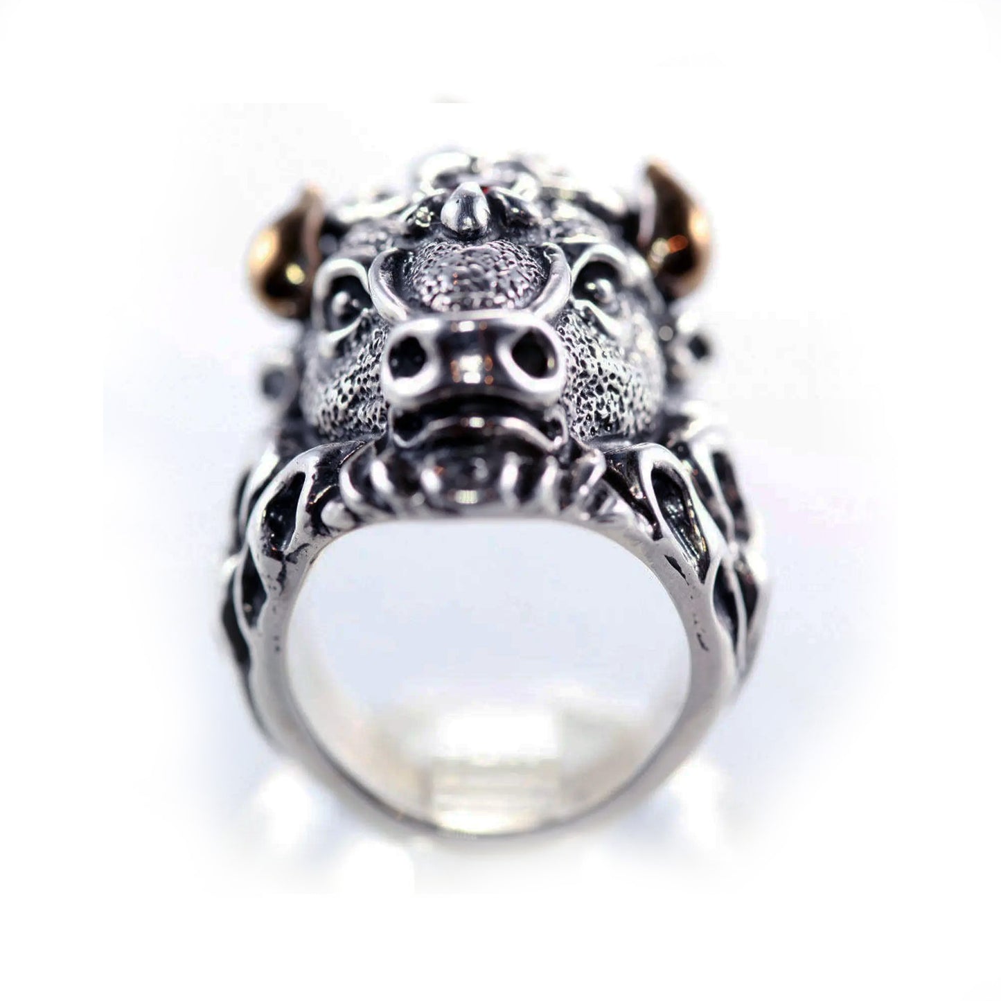 Bison Sterling Silver Ring