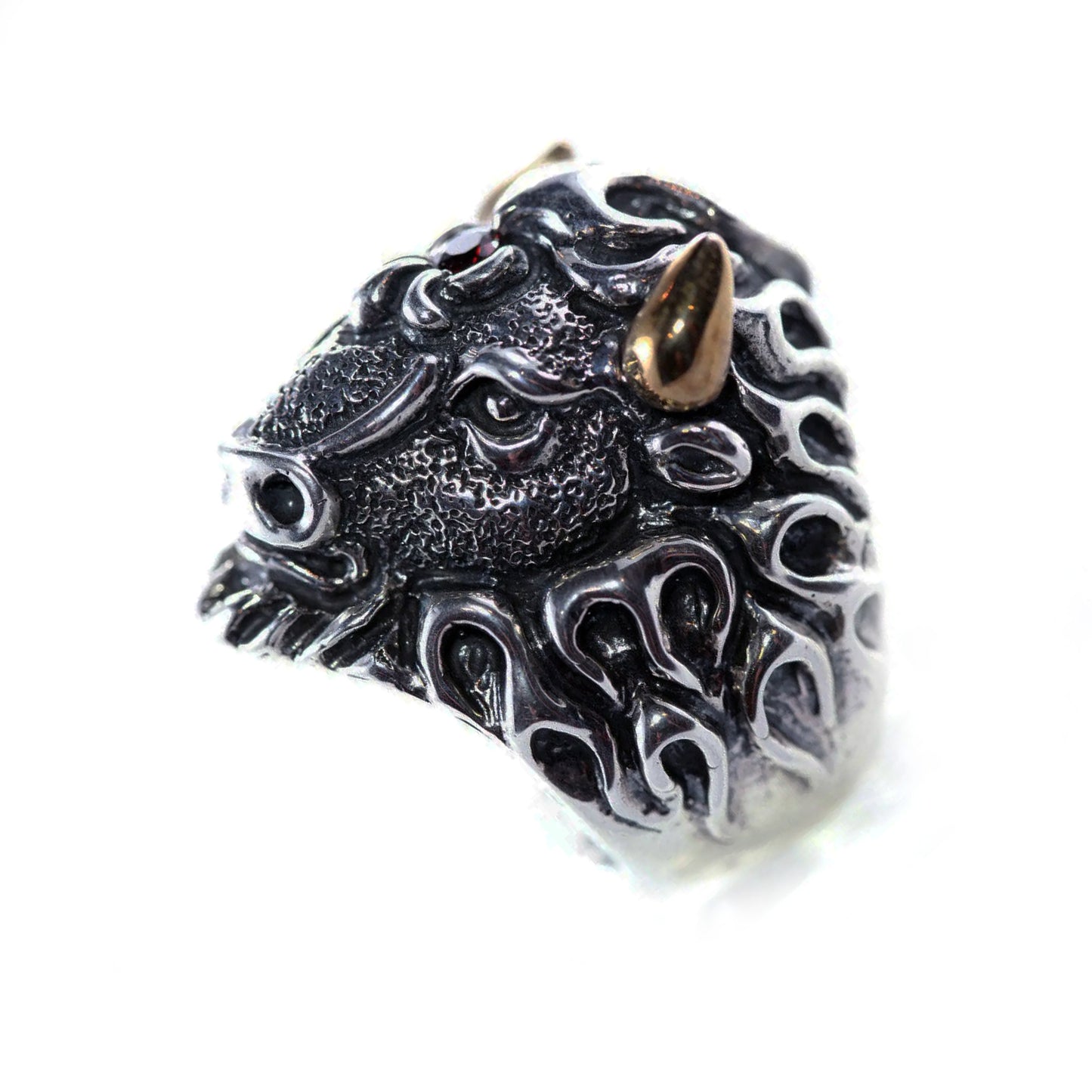 Bison Sterling Silver Ring