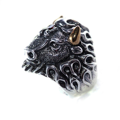 Bison Sterling Silver Ring