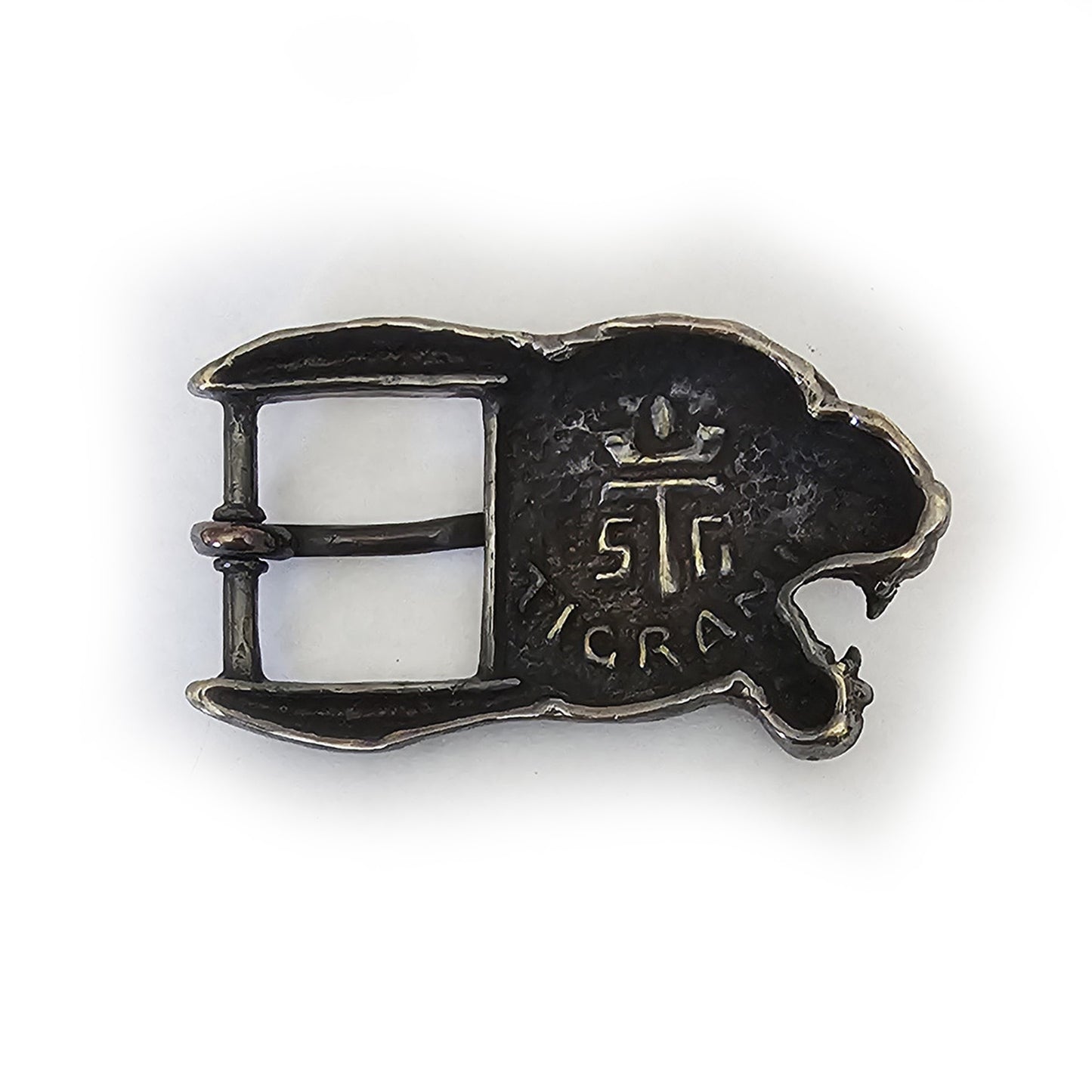 Black Jaguar Angry Head Bronze Belt Buckle