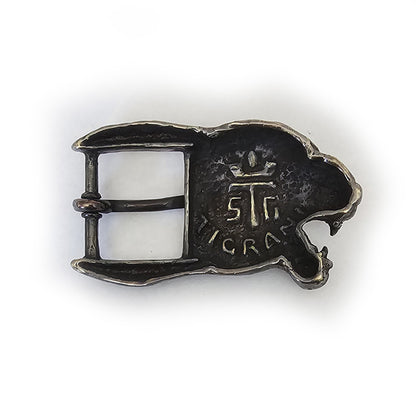 Black Jaguar Angry Head Bronze Belt Buckle