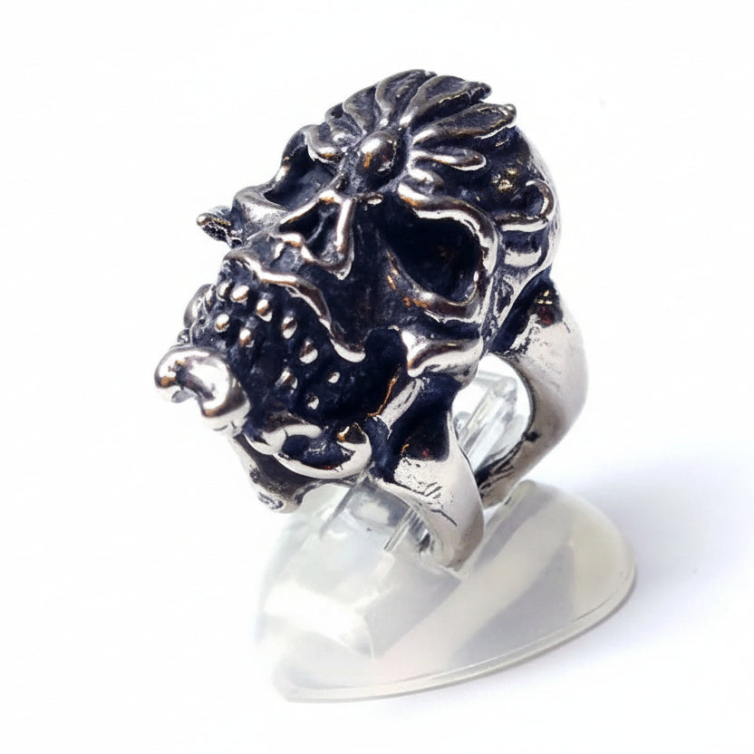 Bone Shank Sterling Silver Ring