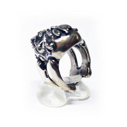 Bone Shank Sterling Silver Ring