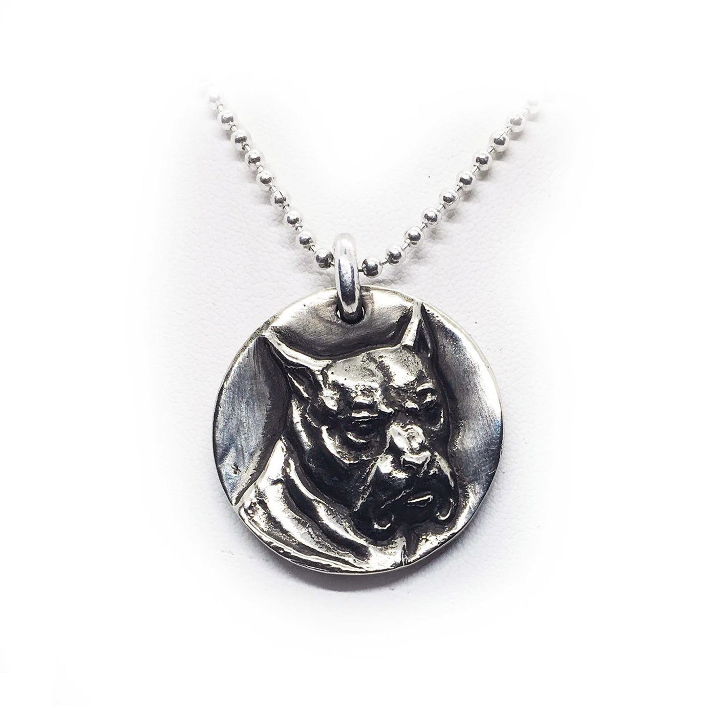 Boxer Dog Sterling Silver Pendant