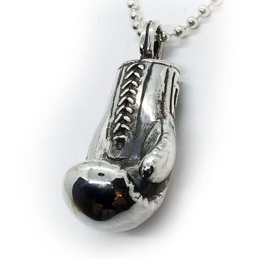 Boxing Glove Sterling Silver Pendant
