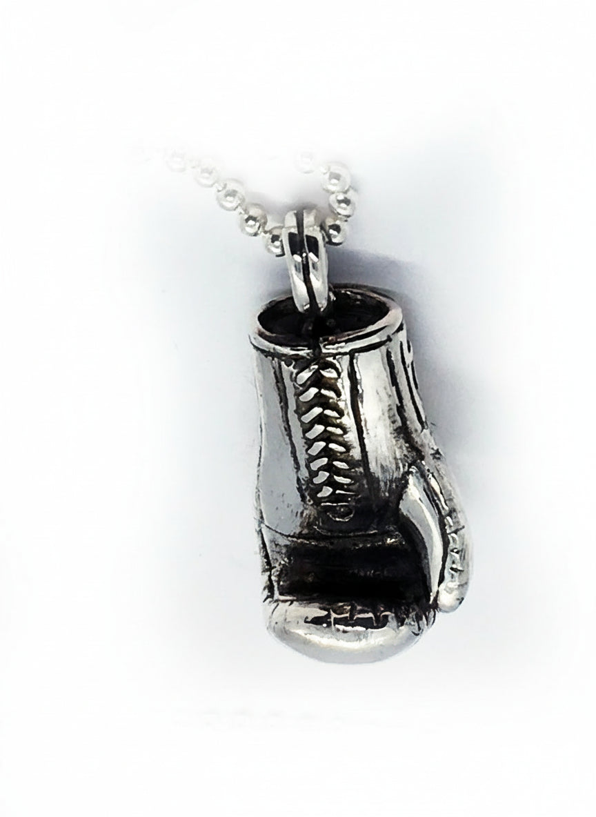 Boxing Glove Sterling Silver Pendant