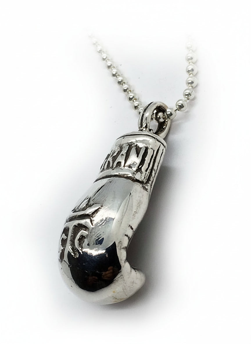 Boxing Glove Sterling Silver Pendant