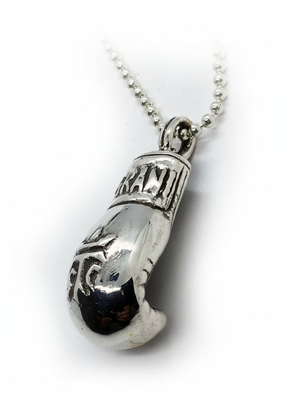 Boxing Glove Sterling Silver Pendant