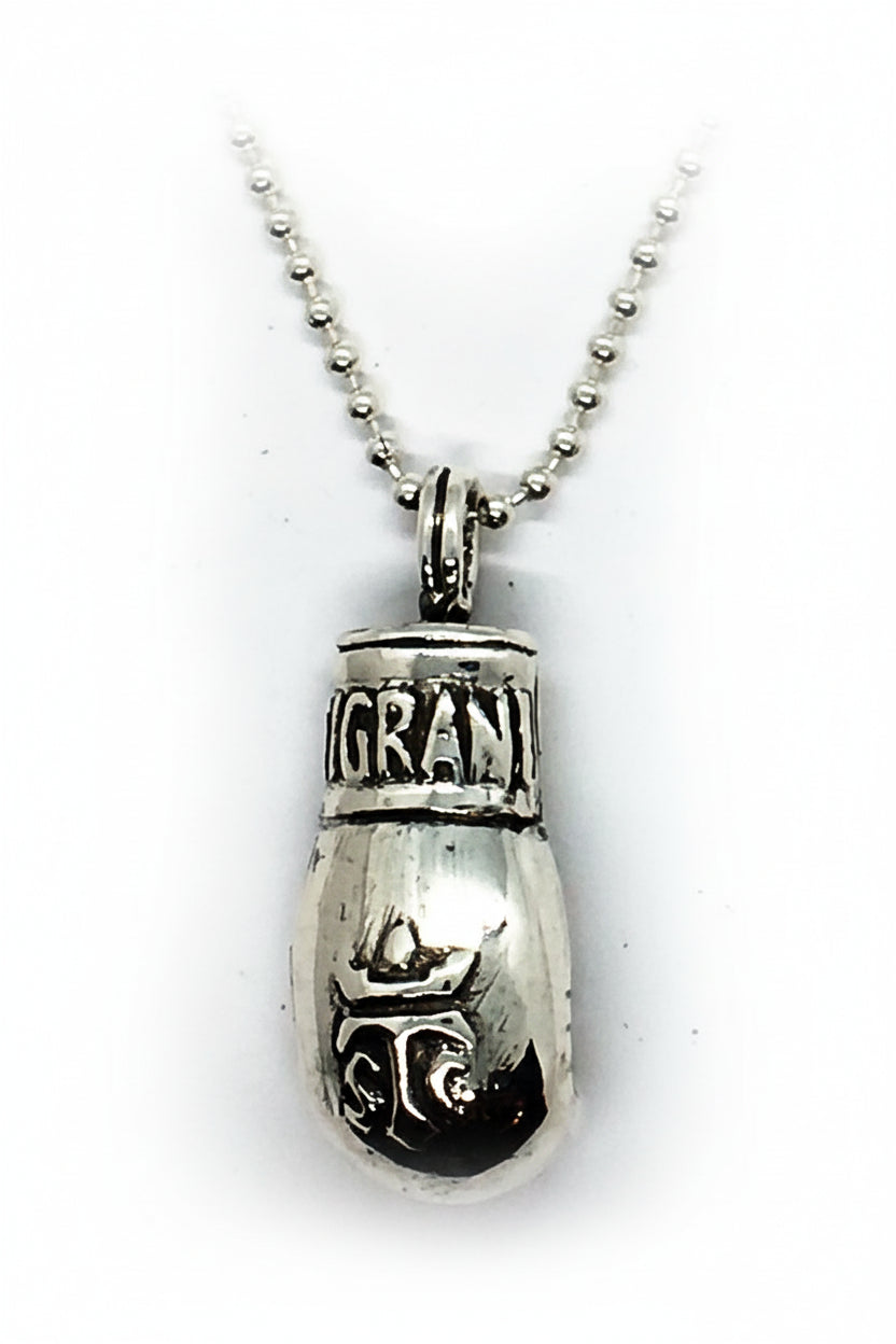 Boxing Glove Sterling Silver Pendant