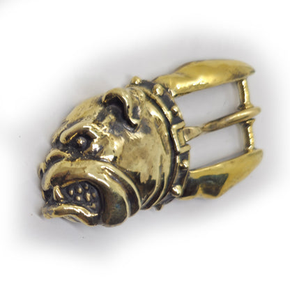 Bulldog Angry Head Bronze Belt Buckle