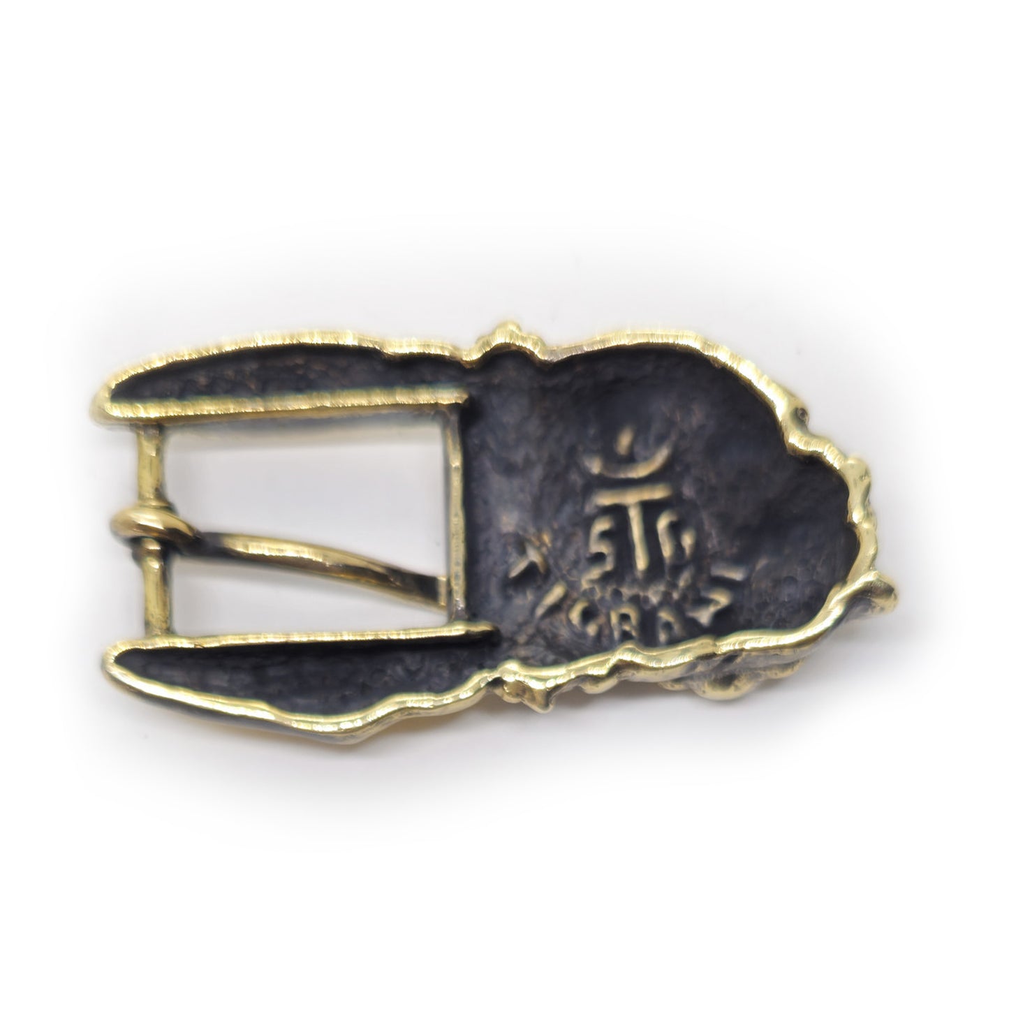 Bulldog Angry Head Bronze Belt Buckle