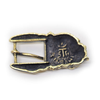 Bulldog Angry Head Bronze Belt Buckle