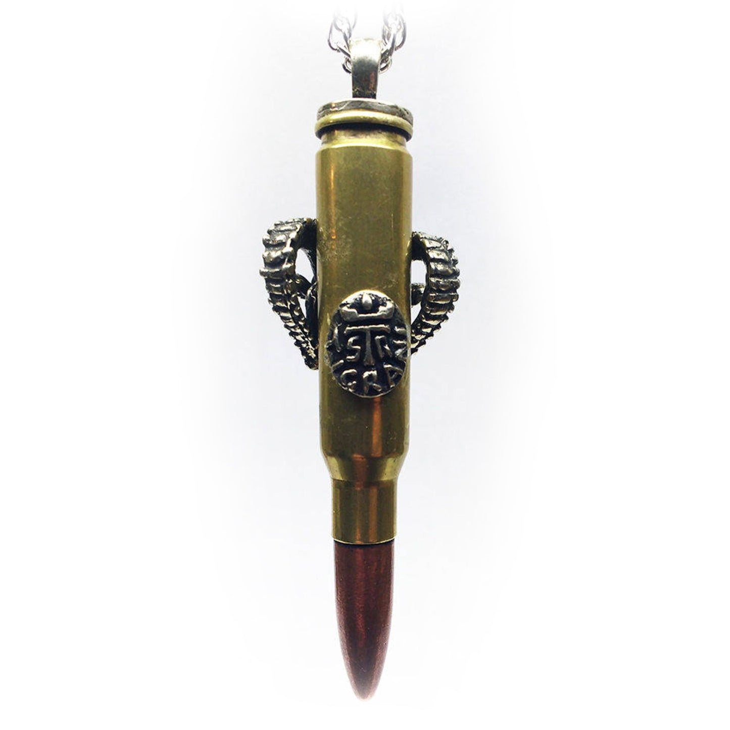Aries Zodiac Love Bullet Silver Pendant