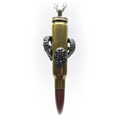 Aries Zodiac Love Bullet Silver Pendant