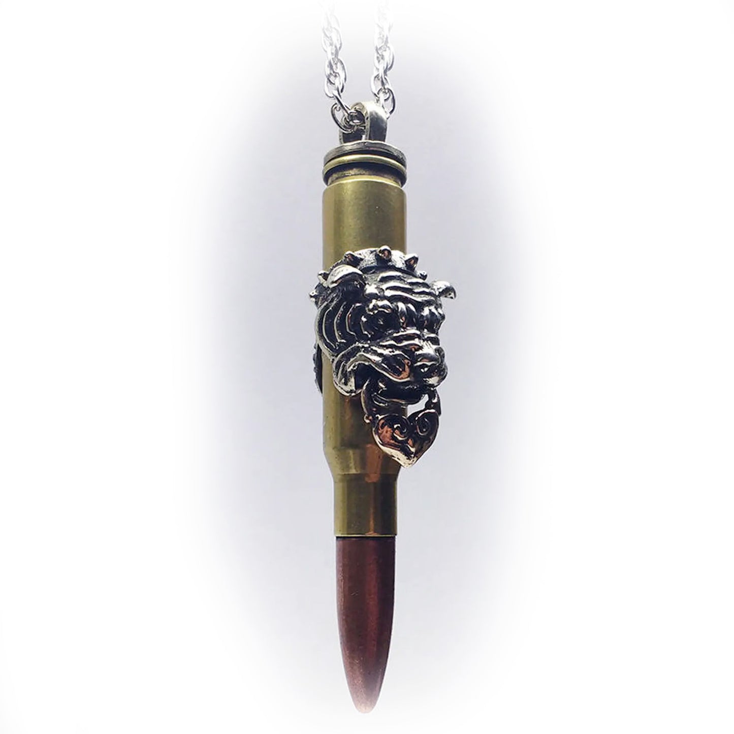 Dog Year Zodiac Love Bullet Silver Pendant
