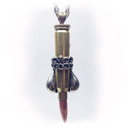 Hero Men Member Love Bullet Silver Pendant