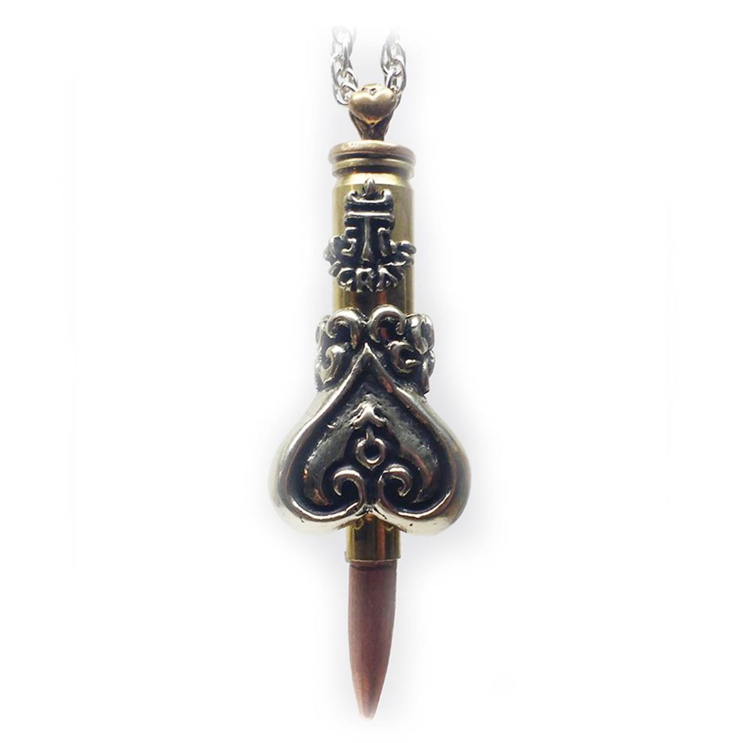 Hero Men Member Love Bullet Silver Pendant