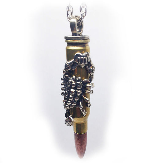 Scorpio Zodiac Love Bullet Silver Pendant