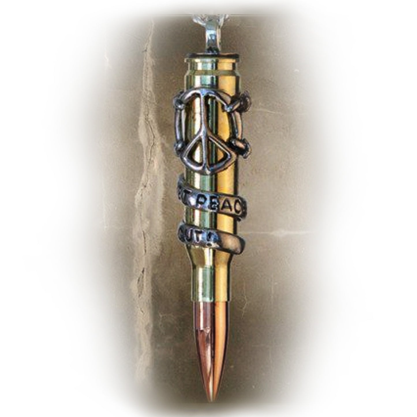 Let Peace Out – Bullets 4 Peace pendant