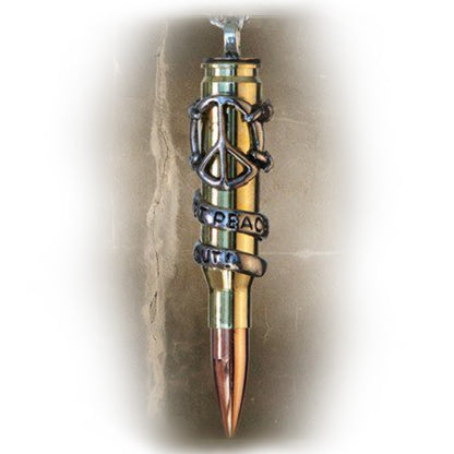 Let Peace Out – Bullets 4 Peace pendant